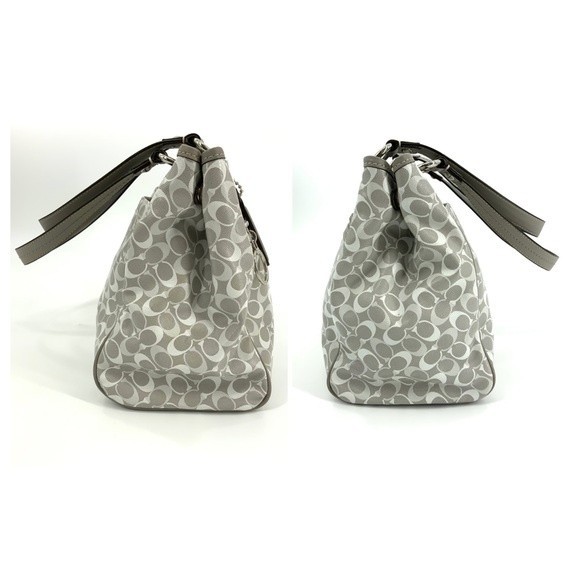 Coach Gray and White Shoulder Bag - Picture 3 of 16